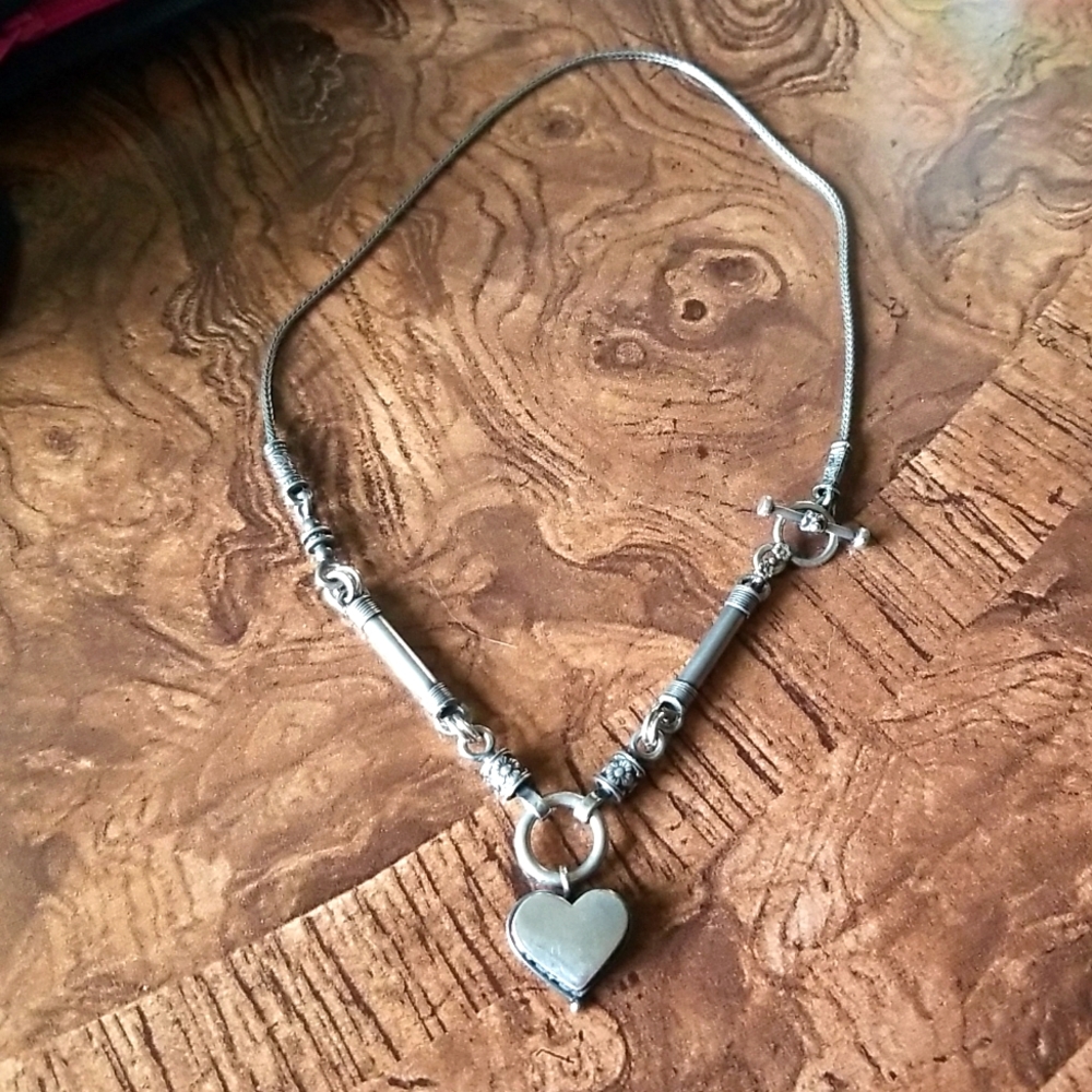 💥Silpada Sterling Silver Heart Necklace N0848 Rare!💥